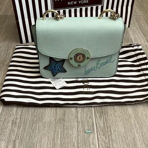 Henri Bendel Milliner mini crossbody crystal star green